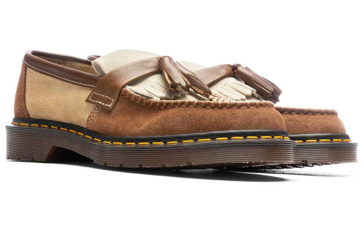 Dr. Martens Adrian Made in England Suede Tassle Loafers 'Dark Brown'