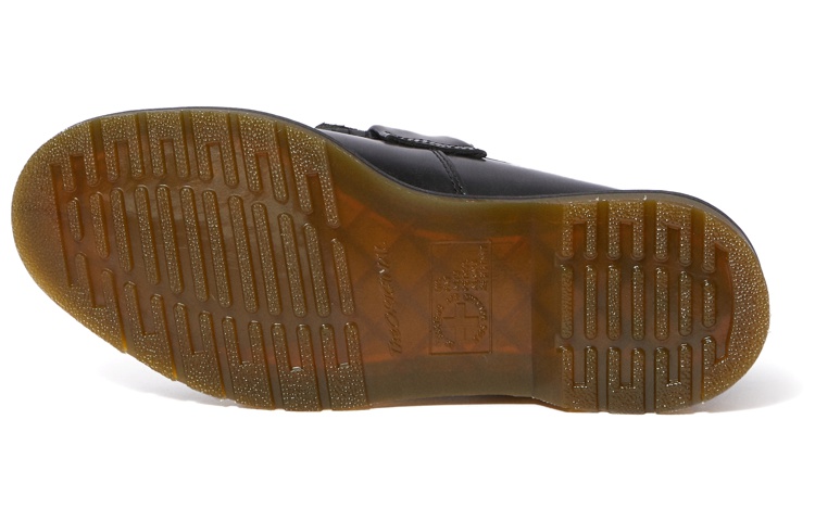 Sizing 馬汀博士 Dr. Martens Adrian 皮革 流蘇 英倫風 厚底鞋 男女同款 黑色