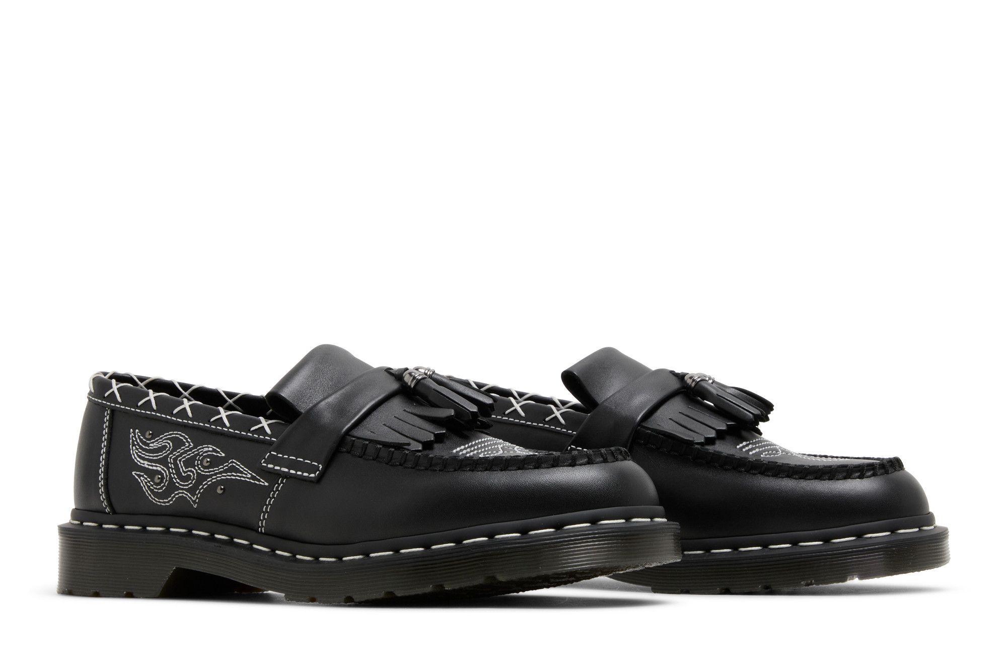 Cheap Dr. Martens 马汀博士 Adrian 哥特美式系列流苏乐福鞋 31626001