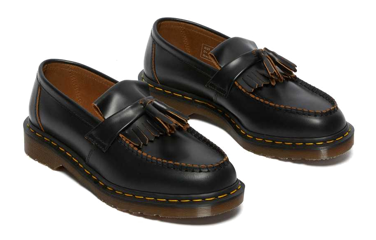 Purchase Dr. Martens Adrian Mocasin Vintage con Flecos Negro Quilon 26891001