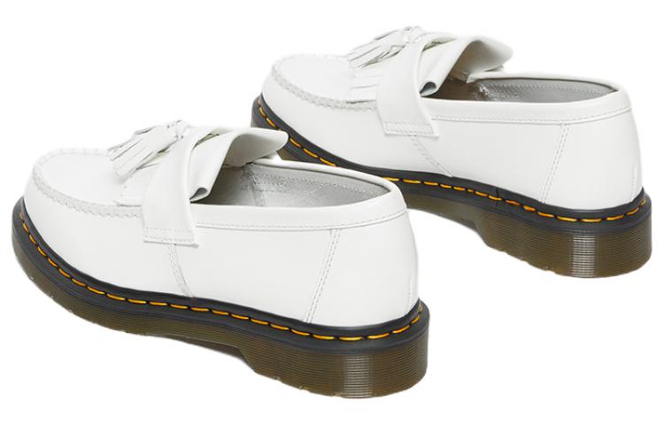 Dr. Martens Adrian Yellow Stitch Leather Tassel Loafers 'White' 圖 3