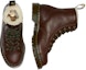 Shop Dr. Martens Barton But Shearling Kulit Buku Lali 'Coklat' 26873264