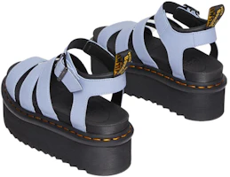 Shop Dr.Martens 馬汀博士 Blaire Quad Pisa 皮革 柔軟舒適透氣厚底 時尚涼拖 男女同款 湛藍