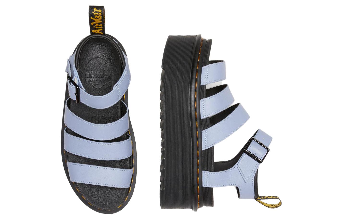 Purchase Dr.Martens 馬汀博士 Blaire Quad Pisa 皮革 柔軟舒適透氣厚底 時尚涼拖 男女同款 湛藍