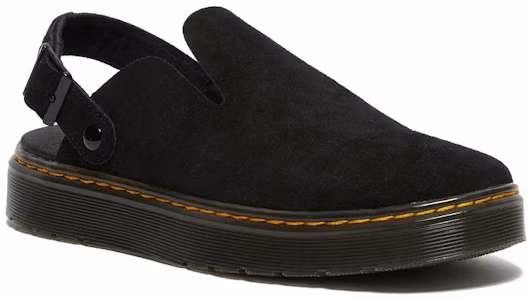 Lookbook Dr. Martens Carlson 'Sandalia Negra de Gamuza con Punta Redonda y Confort' 27410001