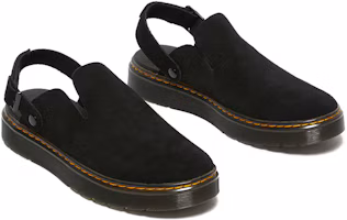 Shop Dr. Martens Carlson 'Sandalia Negra de Gamuza con Punta Redonda y Confort' 27410001