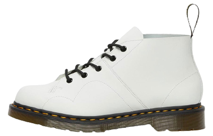 Dr. Martens church Leather Martin boots Unisex White 26741100