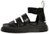 (W) Dr. Martens Clarissa II Sandal Tali Kulit Patent Hitam 24822001