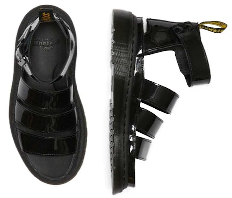 Dr. Martens Clarissa II Patent Leather Strap Sandals Black 24822001 Lookbook Dr. Martens Clarissa II Patent Leather Strap Sandals Black 24822001