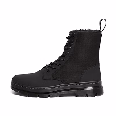 Dr. Martens Combs Fleece Lined Casual Boots 'Black Snow'