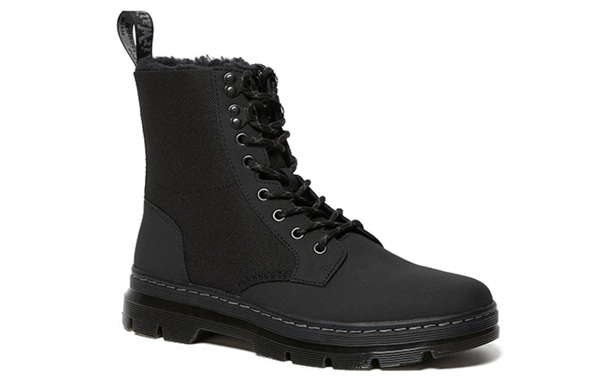 Order Dr. Martens Combs Fleece Lined Casual Boots 'Black Snow' 26019001
