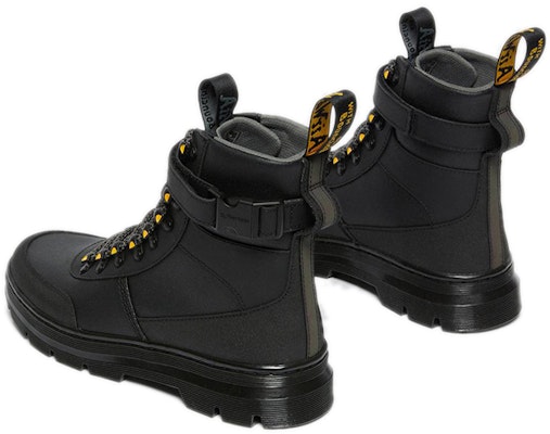 Dr. Martens Combs Tech Coated Canvas Casual Boots 'Black Yellow' 27114001 Details for Dr. Martens Combs Tech Coated Canvas Casual Boots 'Black Yellow' 27114001