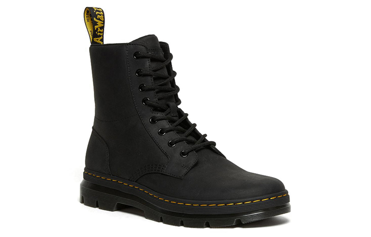 Shop Dr. Martens 馬汀博士 Combs 真皮 戶外休閒馬丁靴 黑色