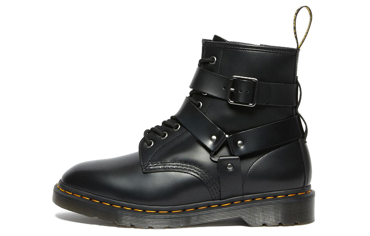 Dr. Martens Cristofor Leather Harness Lace Up Boots 'Black'