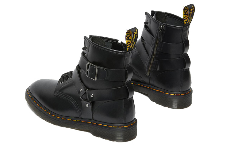 Dr. Martens Cristofor Leather Harness Lace Up Boots 'Black' 圖 4