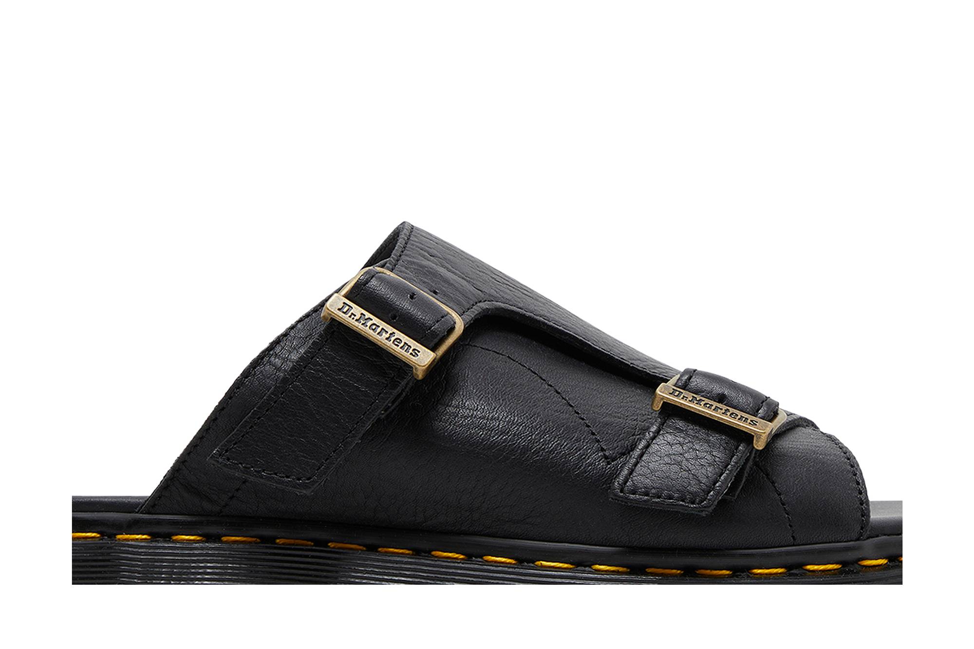 Dr. Martens Dayne Made in England Leather Slide Sandals 'Black' 圖 2