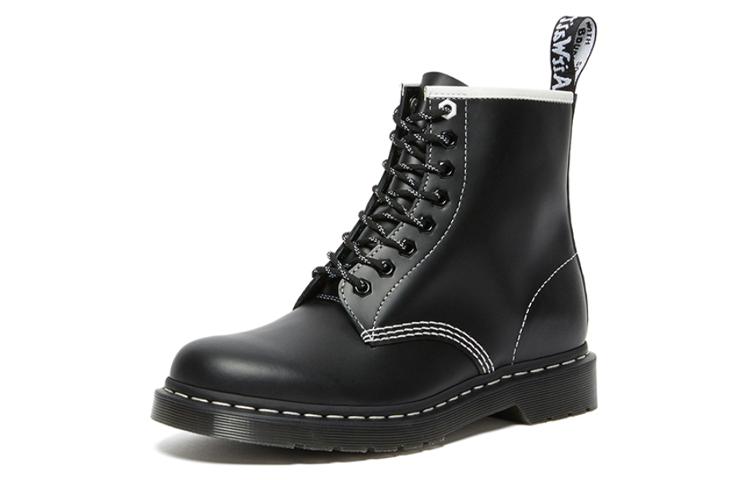 Dr. Martens Dr.Martens 1460 Contrast Stitch Leather Lace Up Boots 'Black Smooth Leather' 圖 2