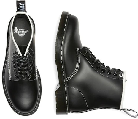 Dr. Martens 1460 Sepatu Boot Kulit Jahit Kontras 'Kulit Hitam Halus' 27303001 Lookbook Dr. Martens 1460 Sepatu Boot Kulit Jahit Kontras 'Kulit Hitam Halus' 27303001