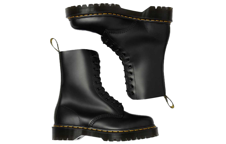 Lookbook Dr. Martens Dr.Martens 1490 Bex Smooth Leather Mid Calf Boots 'Black' 26202001