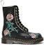 Order Botas de Cuero Negro Dr. Martens 1490 Vonda Floral de Media Pantorrilla 26982001