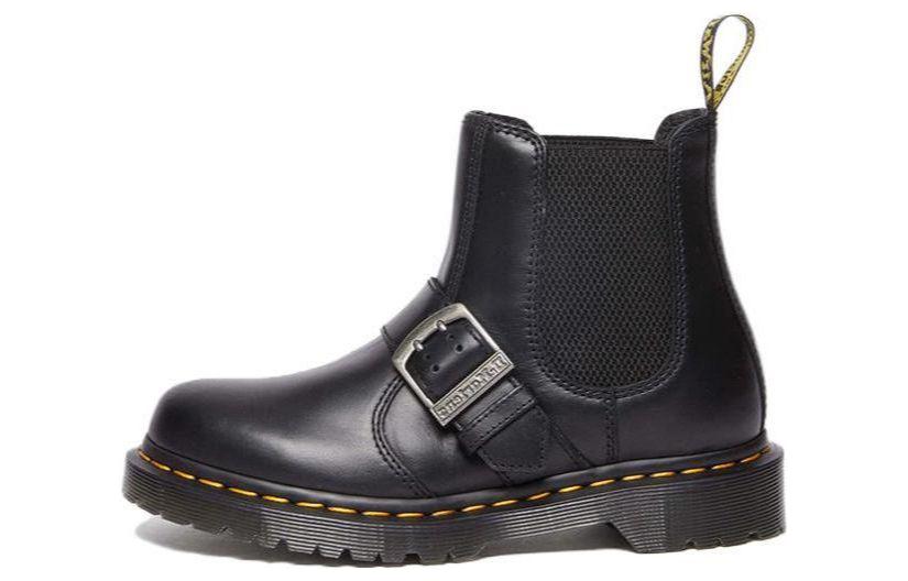 Buy Botas Chelsea de Cuero con Hebilla Dr. Martens 2976 'Black Pull Up' 31036001