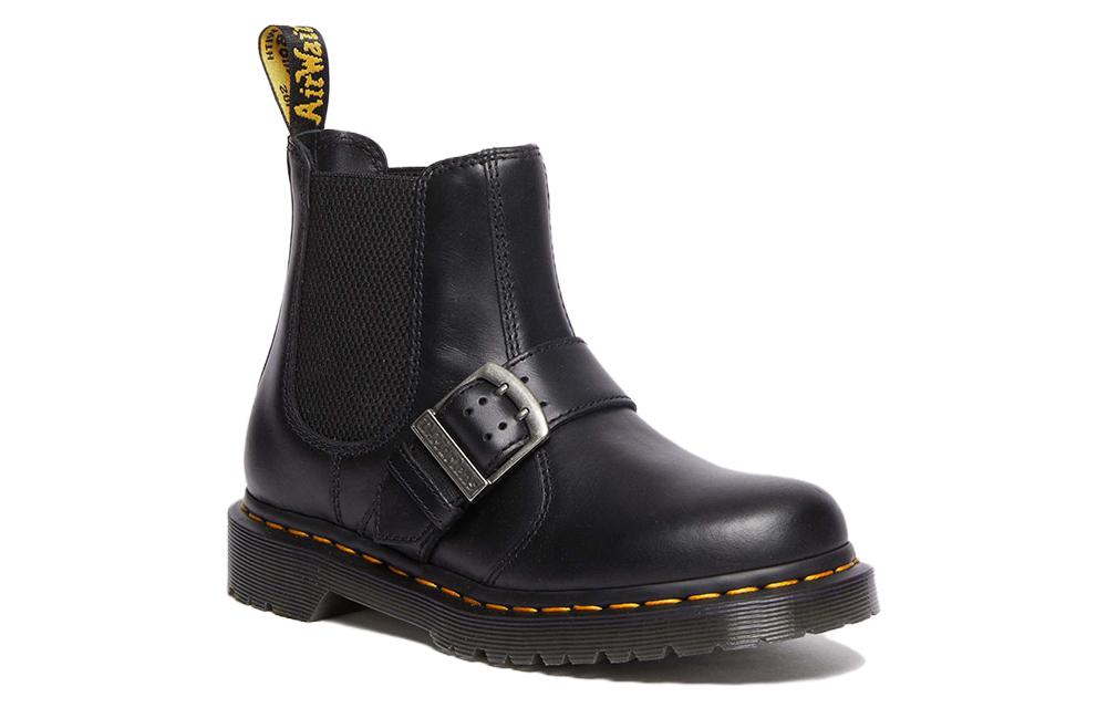 Order Botas Chelsea de Cuero con Hebilla Dr. Martens 2976 'Black Pull Up' 31036001