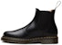 Dr. Martens 2976 But Chelsea Kulit Licin Jahitan Kuning 'Hitam' 22227001