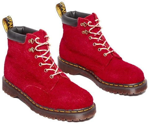 Dr. Martens 939 Ben Suede Padded Collar Lace Up Boots 'Red' 31080953 Lookbook Dr. Martens 939 Ben Suede Padded Collar Lace Up Boots 'Red' 31080953