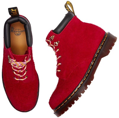 Dr. Martens 939 Ben Suede Padded Collar Lace Up Boots 'Red' 31080953 Shop Dr. Martens 939 Ben Suede Padded Collar Lace Up Boots 'Red' 31080953
