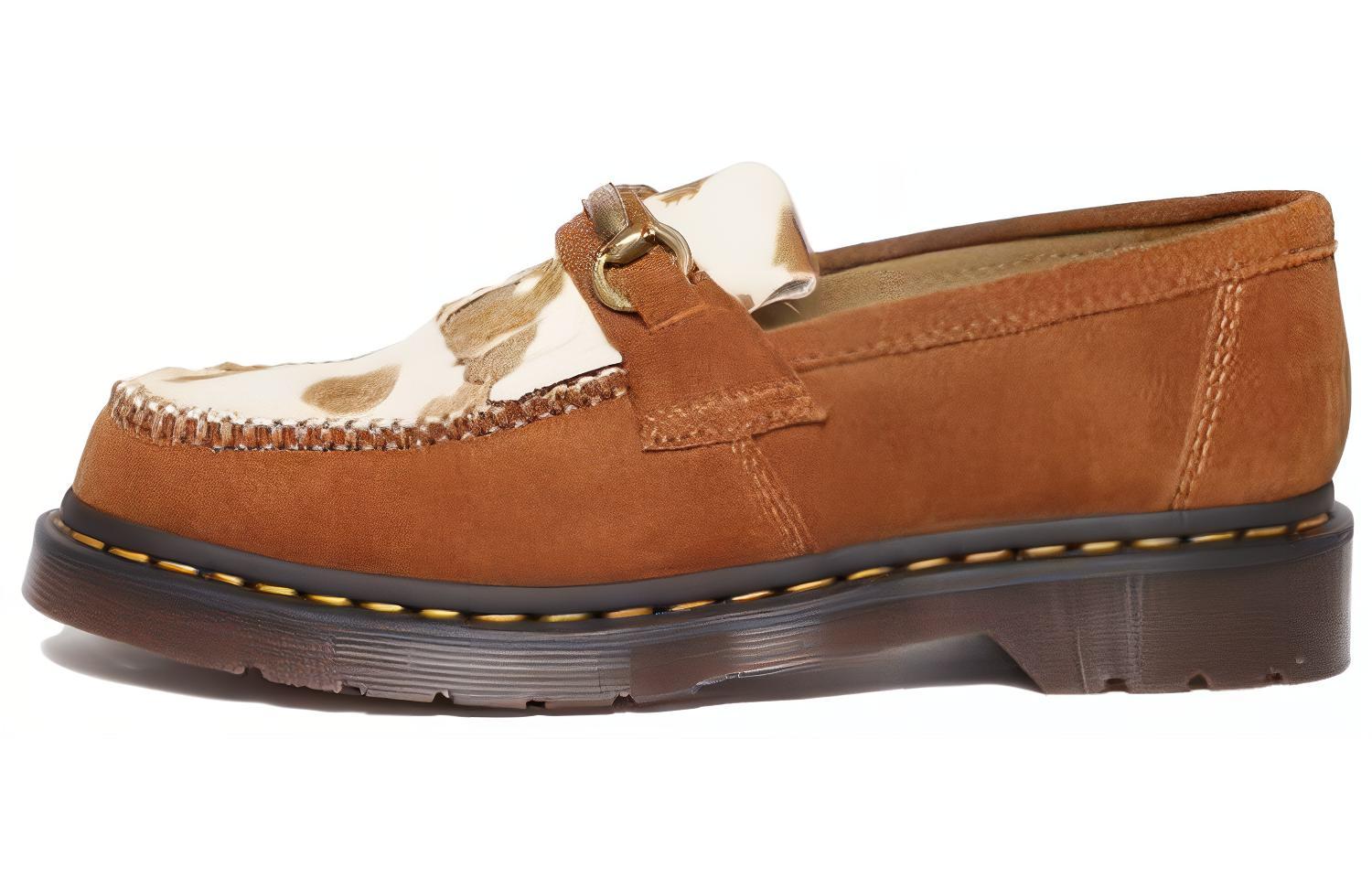 Buy ドクターマーチン エイドリアン キルティローファー 牛柄 ブラウン 31084369