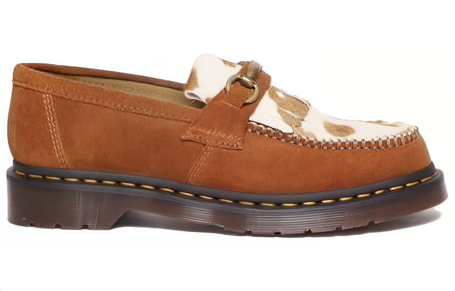 Order ドクターマーチン エイドリアン キルティローファー 牛柄 ブラウン 31084369