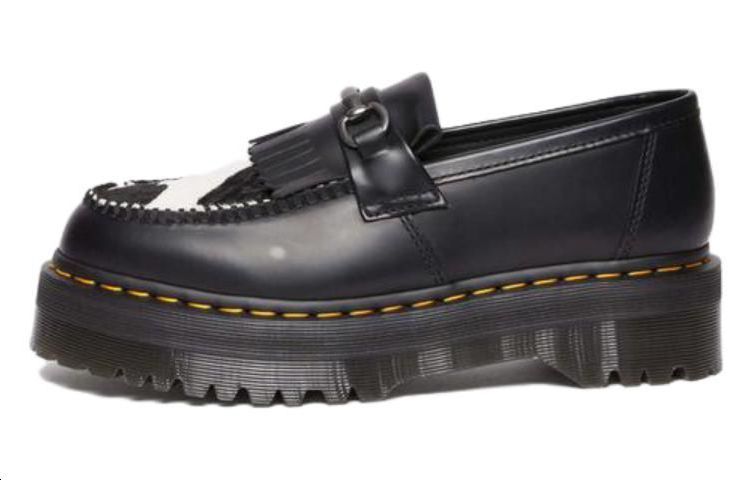 Buy Dr. Martens Adrian Snaffle Kulit Sapi & Kiltie Loafers Cetak 'Hitam' 31097937