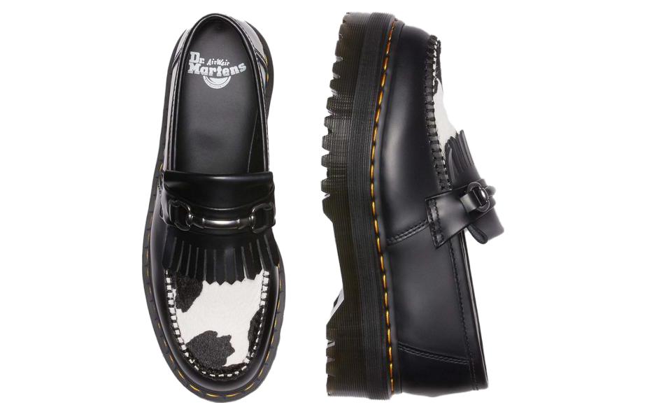 Purchase Dr. Martens Adrian Snaffle Kulit Sapi & Kiltie Loafers Cetak 'Hitam' 31097937
