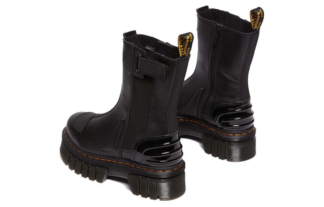 Shop Botas Plataforma Negras Dr. Martens Audrick Cuero Alternativo Chelsea Hi 30973001