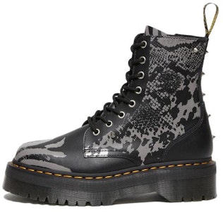 ドクターマーチン Jadon アニマルクラッシュ 厚底ブーツ (黒) 27669001 Buy ドクターマーチン Jadon アニマルクラッシュ 厚底ブーツ (黒) 27669001