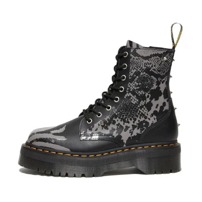 Dr. Martens Dr.Martens Jadon Boot Animal Clash Leather Platforms 'Black'