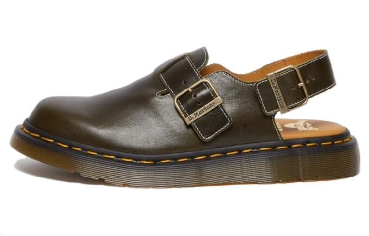 Dr. Martens Dr.Martens Jorge Made in England Classic Leather Slingback Mules 'Dark Green' 30939275