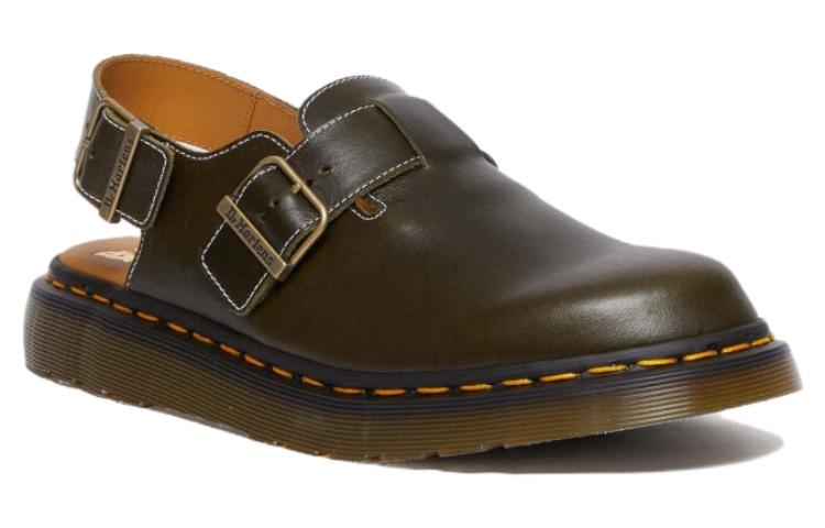 Order Dr. Martens Jorge Made in England Leder-Slingback-Pantoletten ''Dunkelgrün'' 30939275