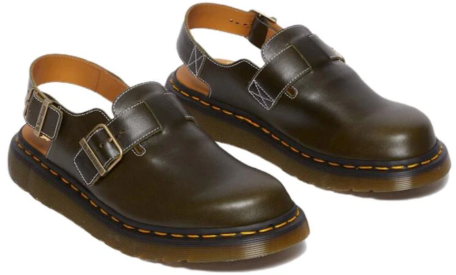 Dr. Martens Jorge Made in England Leder-Slingback-Pantoletten ''Dunkelgrün'' 30939275 Lookbook Dr. Martens Jorge Made in England Leder-Slingback-Pantoletten ''Dunkelgrün'' 30939275