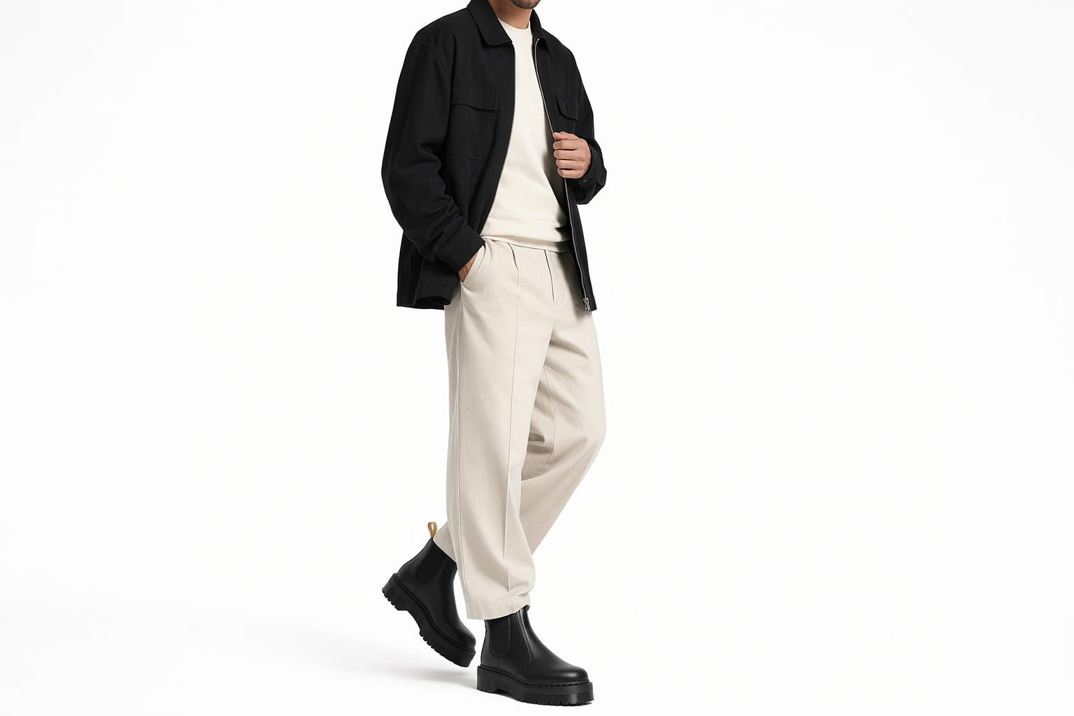 Order Dr.Martens 馬汀博士 皮革 簡潔時尚 短筒 切爾西靴 男女同款 黑色