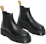 Shop Dr.Martens 馬汀博士 皮革 簡潔時尚 短筒 切爾西靴 男女同款 黑色