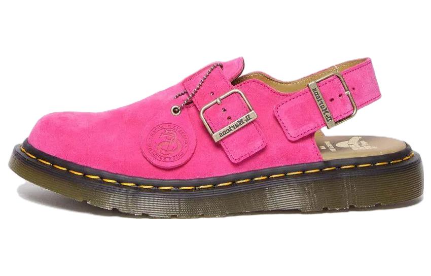 Dr. Martens Faux Fur Slide 'Soft CMFT Thick Sole Pink'