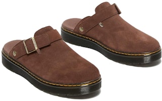 Dr.Martens馬汀博士 絨面 舒適時尚 穆勒鞋 男女同款 深棕色 Lookbook Dr.Martens馬汀博士 絨面 舒適時尚 穆勒鞋 男女同款 深棕色