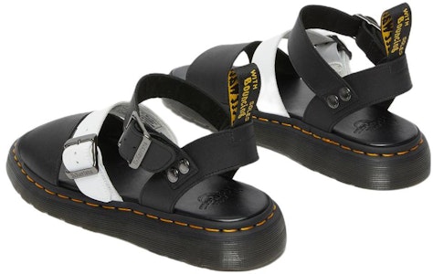 Dr. Martens Gryphon Sandal Kulit Tali 'Hitam Putih' 27260009 Shop Dr. Martens Gryphon Sandal Kulit Tali 'Hitam Putih' 27260009