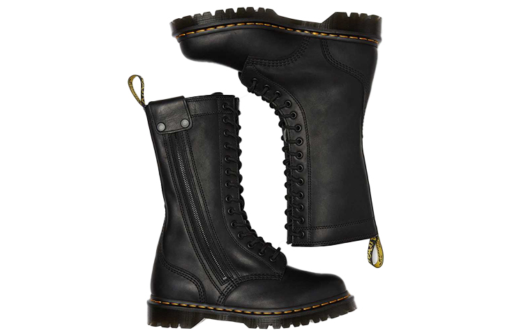 Lookbook Dr. Martens Hanley High-Top Stiefel ''Schwarz'' 26360001