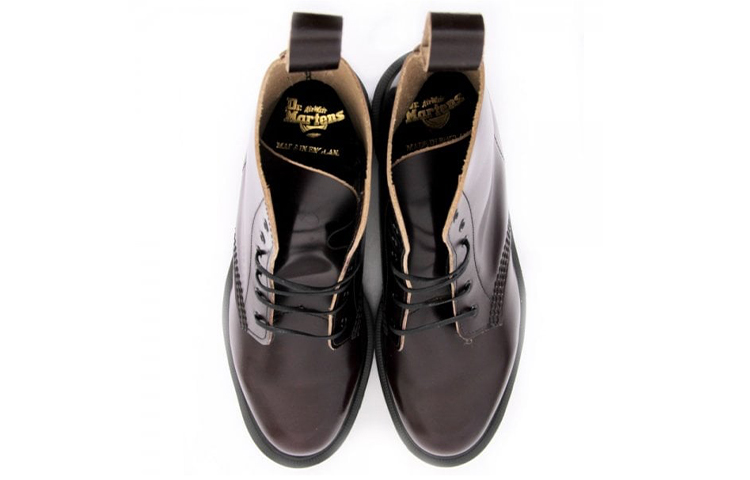 Lookbook Dr.Martens/馬汀博士 保暖防水耐磨高筒皮革馬丁靴 酒紅色