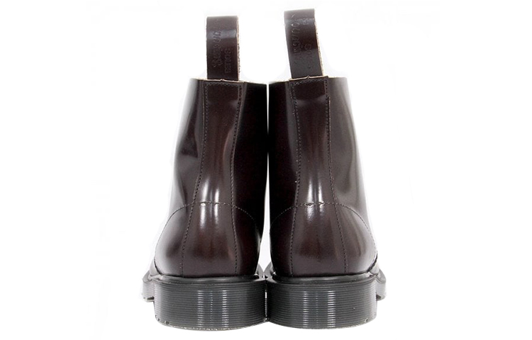 Shop Dr.Martens/馬汀博士 保暖防水耐磨高筒皮革馬丁靴 酒紅色