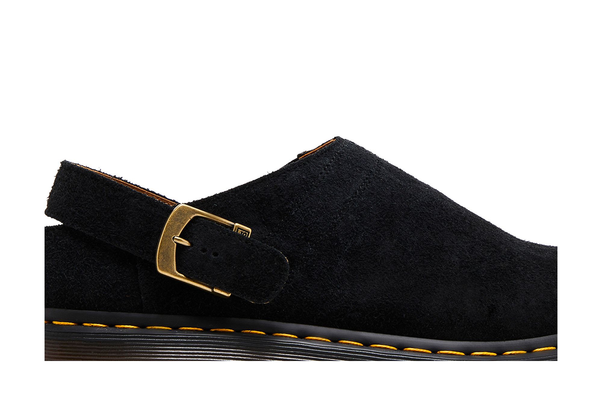 Order 马丁博士 Dr. Martens Isham Desert Oasis 沙漠绿洲麂皮穆勒鞋「黑色」 31734001