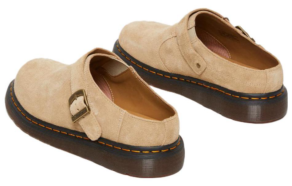 Shop Dr. Martens Isham Scarpa in Pelle Scamosciata ''Parchment'' 30619289