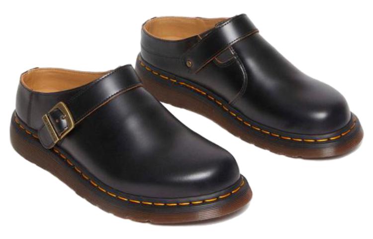 Lookbook Dr. Martens Isham Vintage Smooth Sepatu 'Hitam' 30627001